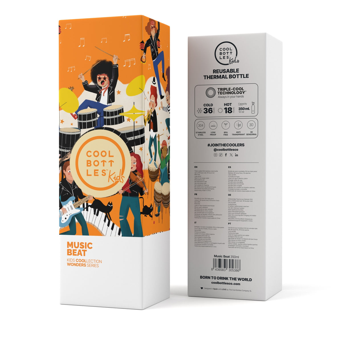 The Kids Bottle - Music Beat 350 ML