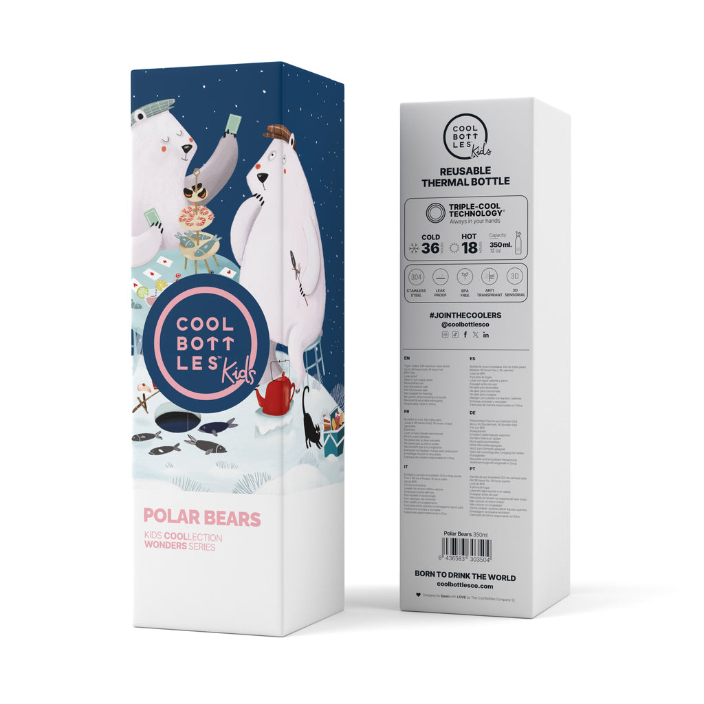 The Kids Bottle - Polar Bears 350 ML