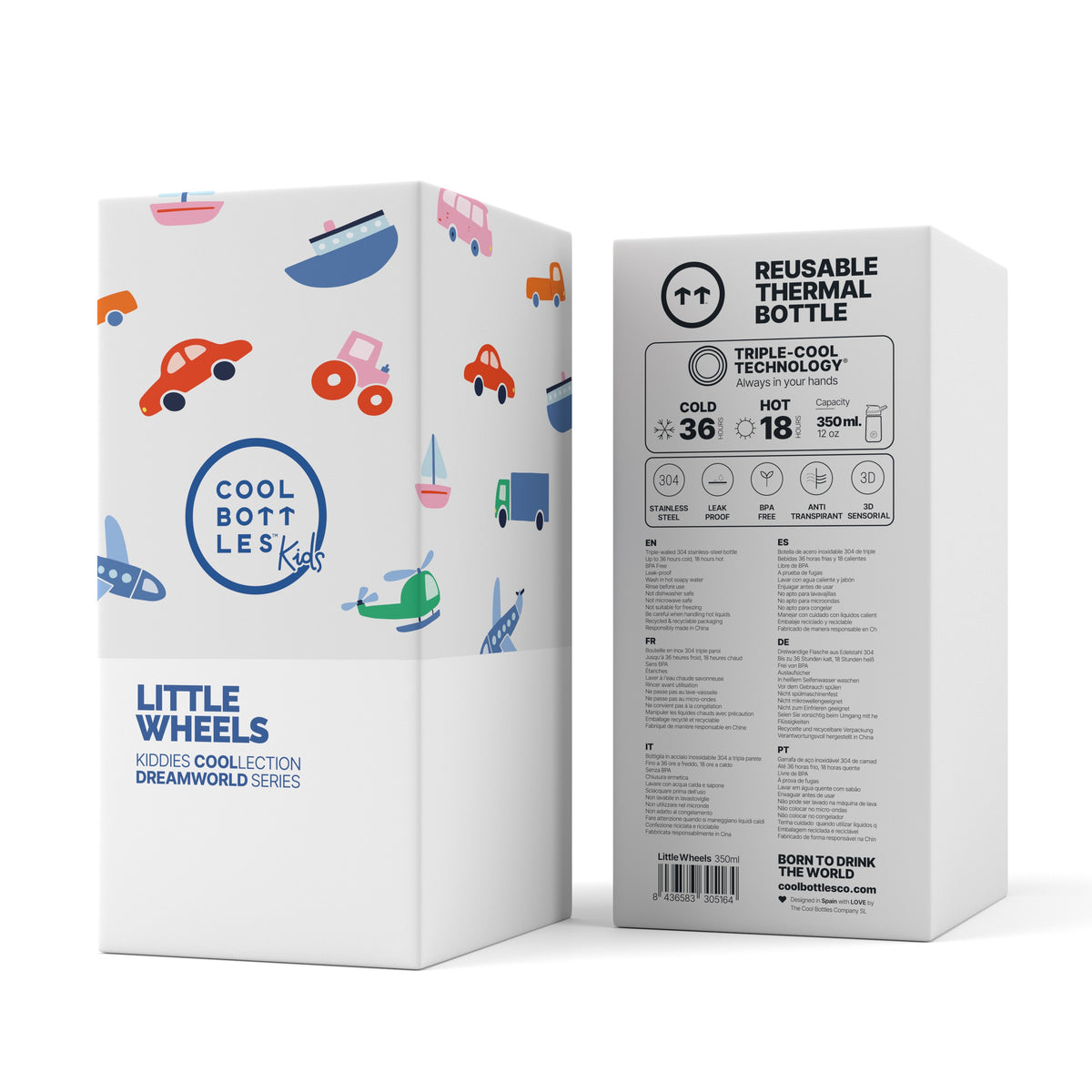 The Kiddie Bottle - Little Wheels 350 ML