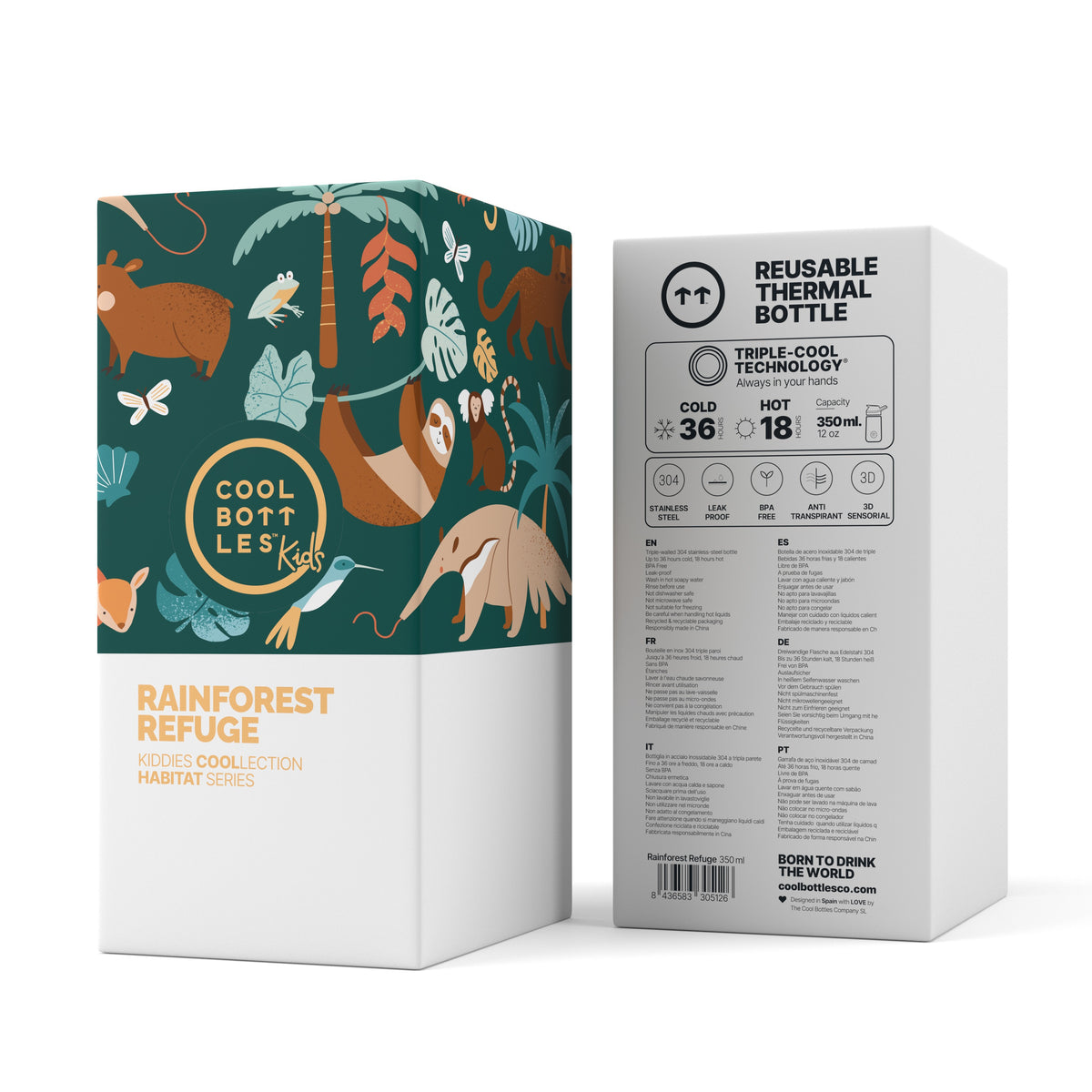 The Kiddie Bottle - Rainforest Refuge 350 ML