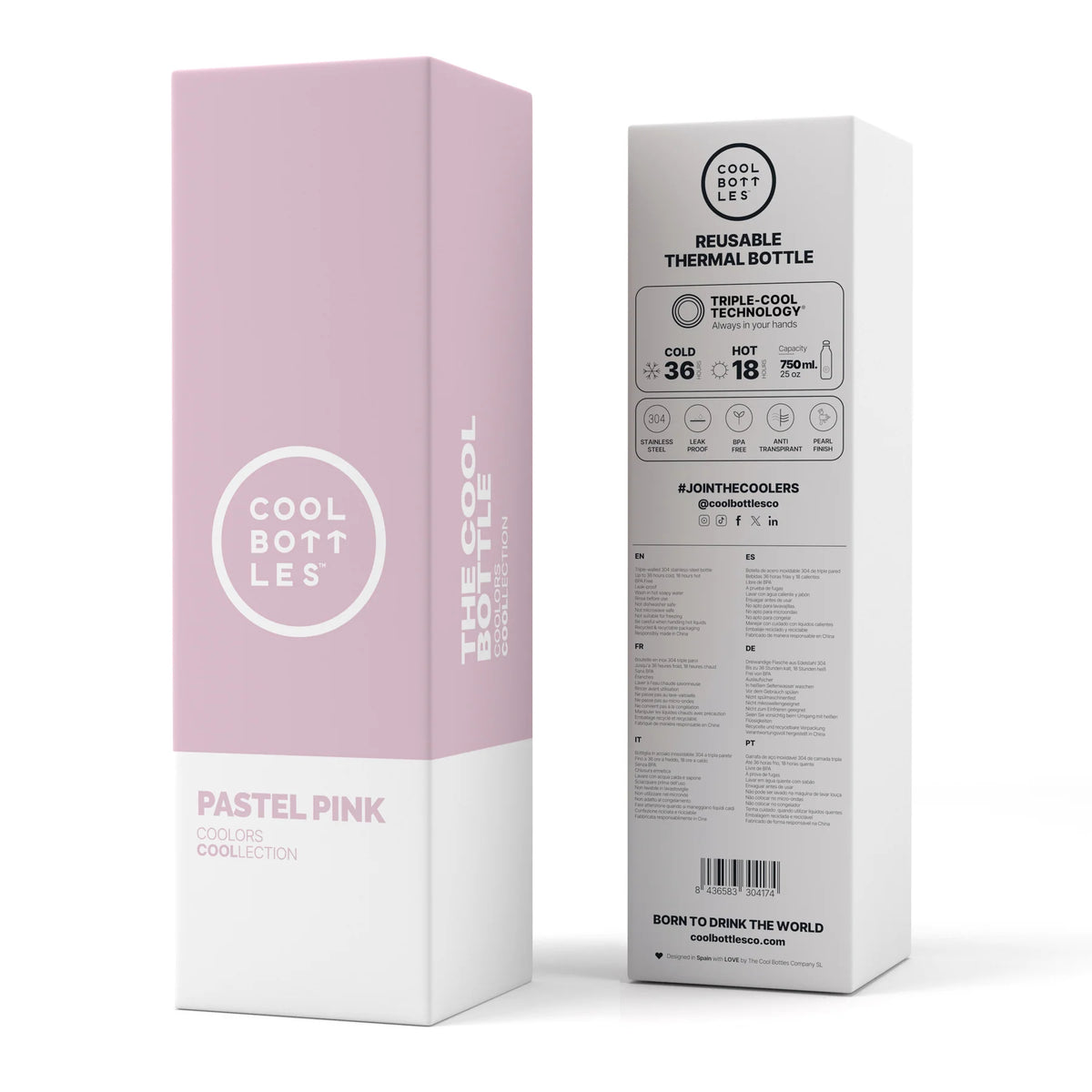 The Bottle - Pastel Pink 500 ML