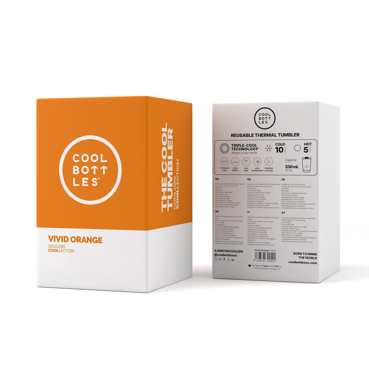 The Tumbler - Vivid Orange 330 ML
