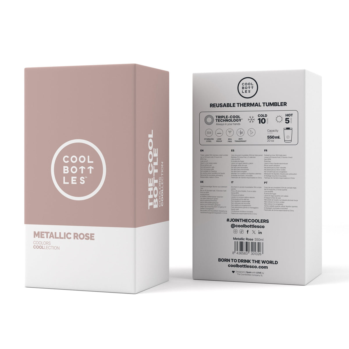 The Tumbler - Metallic Rose 550 ML